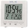 Explore Scientific RDC1005 Orologio radiocontrollato da viaggio, Doppio allarme,