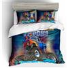 Decorazione artistica Jess Set copripiumino trapuntato 3D Monster LKW DS lenzuola