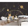Decorazione artistica Jess Carta da parati 3D Star Rabbit Book nera autoadesiva rimovibile