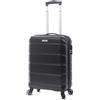 TOTTO - Valigia Trolley Cabina, modello Rayatta, 38,5 x 57 x 20,5 cm, capacità 36 l, elevata resistenza agli urti, ruote a 360°, maniglia telescopica, cinghie interne, lucchetto a 3 cifre, colore nero