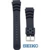 Seiko Cinturino orologio nero originale SEIKO cinturino in uretano subacqueo 22 mm ...