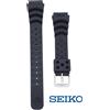 Seiko Cinturino orologio nero originale SEIKO cinturino in uretano subacqueo 19 mm ...