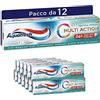 Aquafresh Dentifricio Multi Action, Protezione Carie, Gengive Sane, Alito Fresco, Smalto Forte, Contro Placca e Macchie, Extra Fresh Pacco da 12x75ml