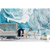 Decorazione artistica Jess Carta da parati 3D Flow Texture murale rimovibile autoadesiva 148