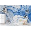 Decorazione artistica Jess Carta da parati 3D Flow Texture murale rimovibile autoadesiva 149