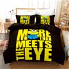 Decorazione artistica Jess Set copripiumino nero modello cartone animato Minions 3D set biancheria da le...