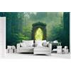 Decorazione artistica Jess Carta da parati 3D Forest Time And Space Gate autoadesiva rimovibile
