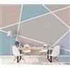 Decorazione artistica Jess Carta da parati geometrica astratta 3D murale autoadesiva rimovibile 1024