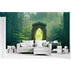 Decorazione artistica Jess Carta da parati 3D Forest Time And Space Gate autoadesiva rimovibile