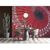 Decorazione artistica Jess Carta da parati ombrello rosso 3D murale rimovibile autoadesiva 301