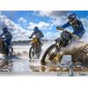 Decorazione artistica Jess Carta da parati 3D Motocross Sky Cloud autoadesiva rimovibile