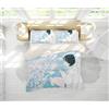 Decorazione artistica Jess Copripiumino trapuntato modello piscina 3D per ragazze set lenzuola