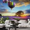 Decorazione artistica Jess Carta da parati 3D lavanda paesaggio alba autoadesiva rimovibile carta da par...