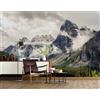 Decorazione artistica Jess Carta da parati paesaggio di montagna 3D murale rimovibile autoadesiva 301