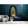 Decorazione artistica Jess Carta da parati 3D Forest Time And Space Gate autoadesiva rimovibile