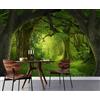 Decorazione artistica Jess Carta da parati 3D Magic Forest Landscape autoadesiva rimovibile carta da par...