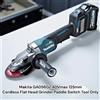 Makita GA056GZ 40Vmax 125mm Cordless Flat Head Smerigliatrice Interruttore a ...