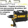 DEWALT - Trapano avvitatore con percussione Brushless 18V - rif. cod. DCD805NT