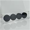 4 Posizioni Hockey Puck Display Case Acrylic Collection Showcasing Clear Box