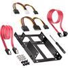 1Pc 2,5 Giri 3,5 pollici Doppio disco SSD Supporto Cavo disco rigido Cavo