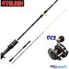 FALCON TICA COMBO PESCA VERTICAL FALCON BLACK PHANTOM ACID 210 AZ 100/200 + TICA OXEAN 5 HL