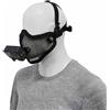 Maschera facciale in rete con montaggio e adattatori per giochi