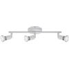 BRILONER Leuchten 2767-036 Applique/Plafoniera con Faretti, Metallo/Bianco, 3 watts