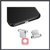 Tappo Anti Polvere Protezione Dock Carica Lightning per iPhone Argento