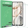 AOKUMA Vetro Temperato Honor 400 Smart 2 Pezzi 9H Anti Graffi HD Trasparente
