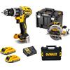 DEWALT DCK203D2T dcd796 dcs573 2 batterie 18v 2ah dcb183 caricabatteria 2 val...
