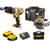 DEWALT DCK218P2T dcd996 dcs573 2 batterie 18v 5ah dcb184 2 valigette tstak