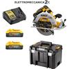 DEWALT DCS573H2T-QW sega circolare 18v 2 batterie 5ah powerstack 184mm tstak
