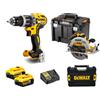 DEWALT DCK203P2T dcd796 dcs573 2 batterie 18v 5ah dcb184 caricabatteria 2 tstak