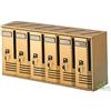 ALUBOX CASSETTA POSTALE BUCA LETTERE 6POSTI CASELLARIO BRONZO VERTICALE 62x17x30