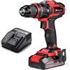 Einhell TRAPANO AVVITATORE A PERCUSSIONE BATTERIA EINHELL TE-CD 18/44 Li-i (1x2,5Ah)