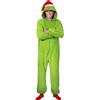 Chaks - Costume Il Grinch™, tuta per adulti, tuta, tutina per carnevale, costume di Natale