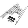 VEVOR Guida Lineare SBR20 da 6001000 mm, Set di Guide per Cuscinetti Lineari 300, con 3 Viti a Ricircolo di Sfere da C7, Materiale in Acciaio di Alta Qualità, Facile da Installare