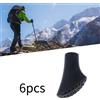 6 pezzi punte per bastoncini da trekking, protezioni per ghiere, copri puntali