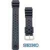 Seiko Cinturino orologio nero originale SEIKO cinturino in uretano subacqueo 19 mm ...