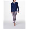 Lovable NUOVO PIGIAMA DONNA GIOVANILE COTONE 100% E VISCOSA INTERLOCK INVERNALE LOVABLE