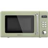 Cecotec Forno Microonde Digitale 20L Con Griglia 700W 8 Programmi Retro Verde Proclean