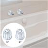 2 Pezzi Manopola Doccia Ricambio Manopola Rubinetto Vasca Sostituzione Accessori