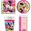 BBS KIT COORDINATO MINNIE FESTA COMPLEANNO PIATTI BICCHIERI TOVAGLIOLI TOVAGLIA