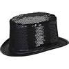 W WIDMANN MILANO Party Fashion - Cilindro con paillettes | Cappello da festa glitterato, accessorio per costumi di Carnevale, feste a tema, Capodanno, spettacoli