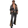 SMIFFYS Elvis Black Jumpsuit - XL