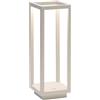 Zafferano, Home Pro, Lampada da Tavolo Ricaricabile e Senza Fili con Controllo Touch, Adatta per Salotto ed Esterni, Dimmer, 3000 K, Altezza 29,4 cm, Colore Bianco