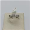 ANELLO DA DONNA VERETTA CON ZIRCONI IN ORO BIANCO 18KT 3,75 GRAMMI N. 16 (8390)