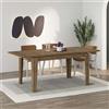 Tavolo allungabile Tolmen hitit noce140x80 allungabile a 190 cm.