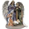 Angelo Protettore Sacra Famiglia Natività Natale Presepe Natalizio Scultura 30cm