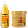 Dikson Shampoo e Maschera ricci energici ad azione anticrespo alghe marine 500ml Dikson